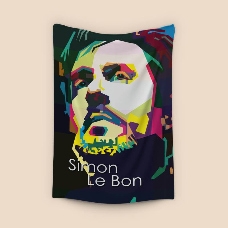 Simon Le Bon Pop Art WPAP - Canvast Print preview