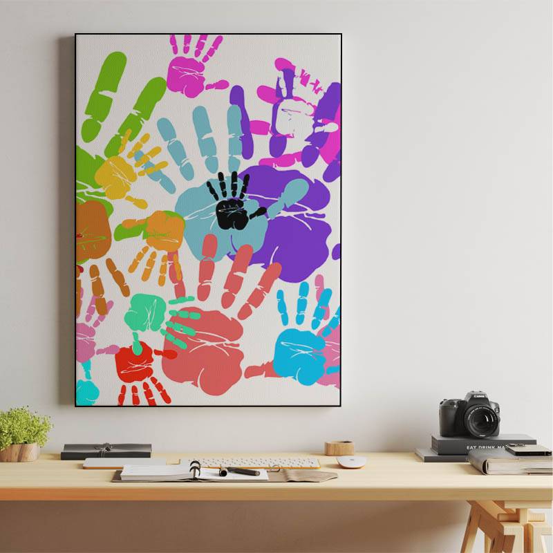Colorful hands preview