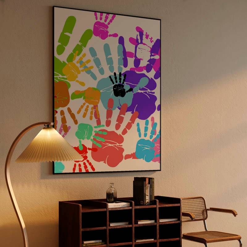 Colorful hands preview