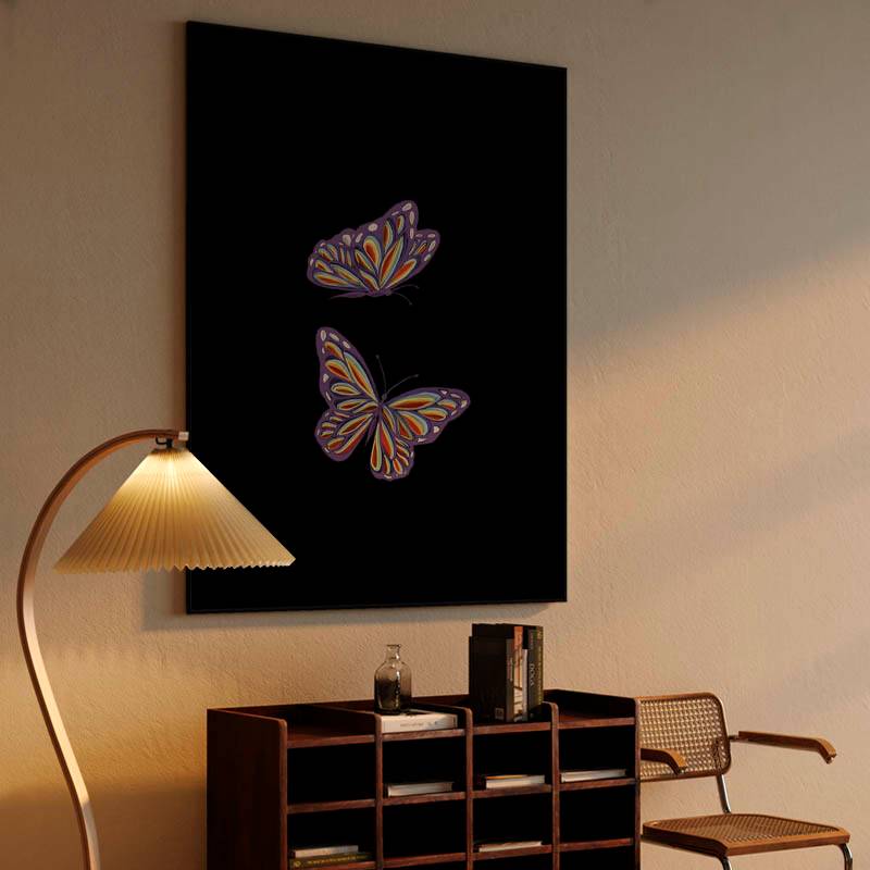 Rainbow butterflies preview