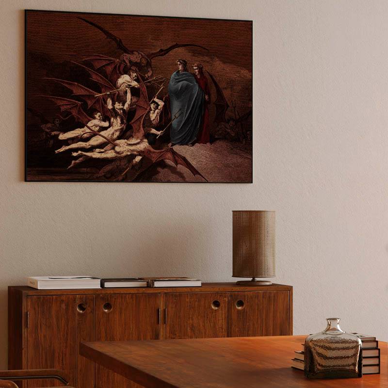 Dante and Virgil Attacked by Devils preview