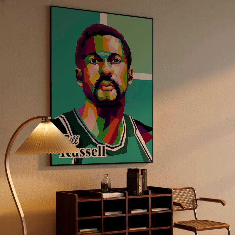 Bill Russel in trending pop art preview