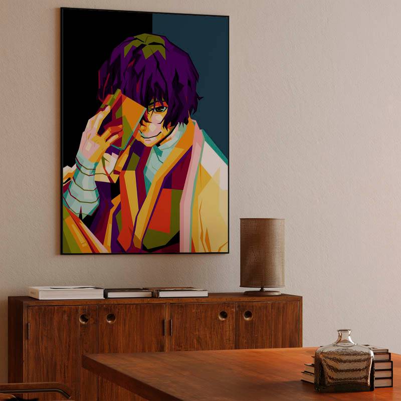 Anime Osamu Dazai in Pop art preview