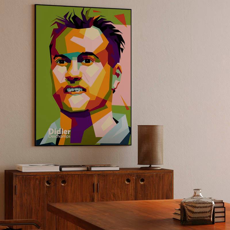 Didier Deschamps in wpap pop art preview