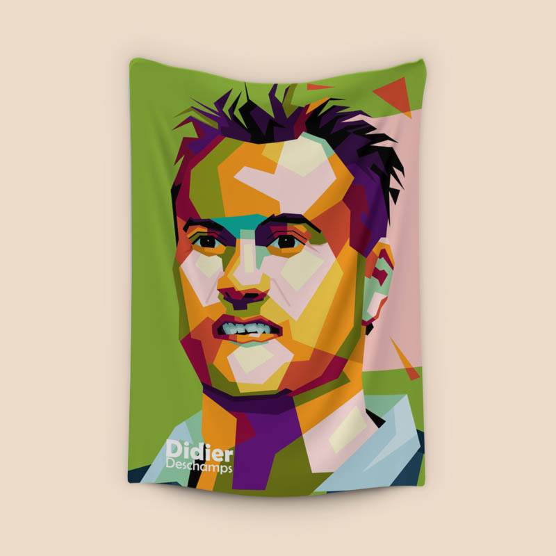 Didier Deschamps in wpap pop art preview