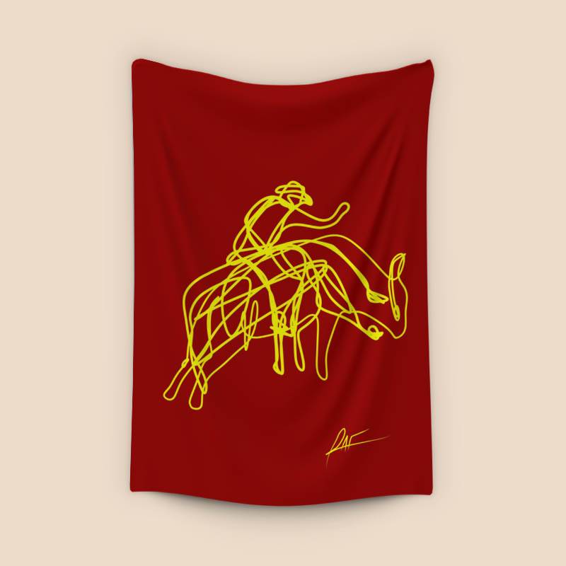 El vaquero y el toro de rodeo preview