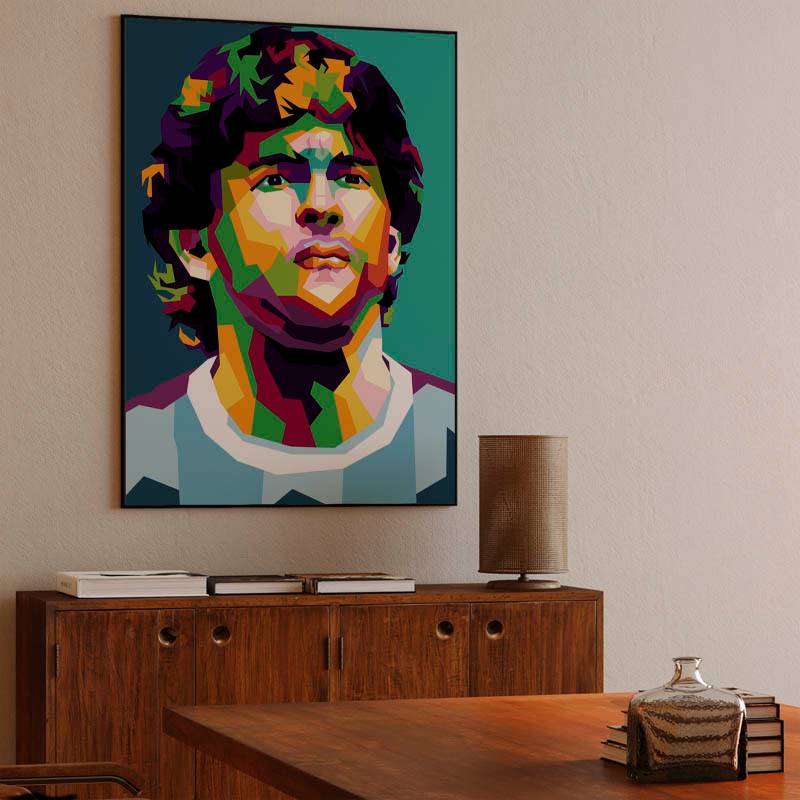 Legend football world DIEGO MARADONA POP ART preview