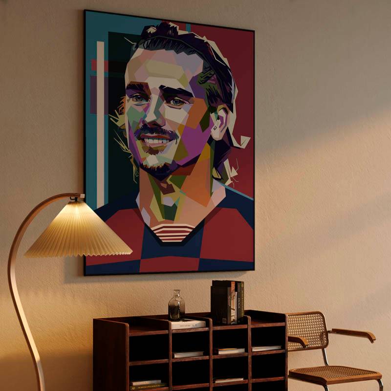 Antoine Griezmann in wpap pop art preview