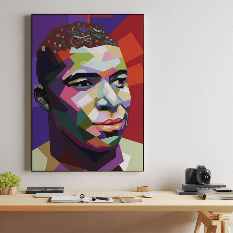 Mbappe in wpap pop art preview