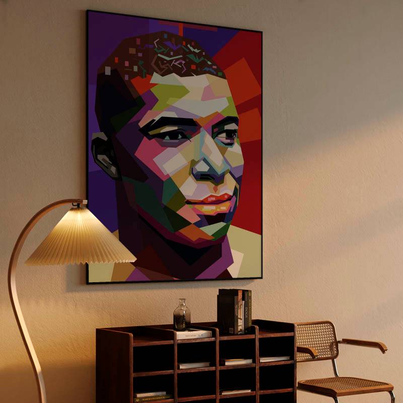 Mbappe in wpap pop art preview