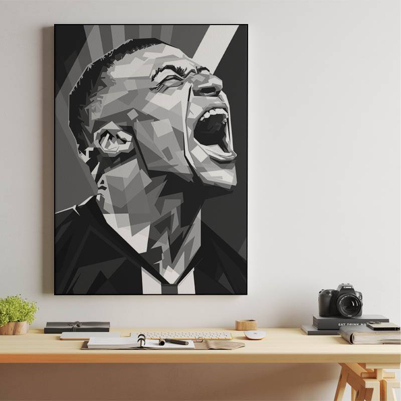 Kylian Mbappé in wpap Black &amp; white preview