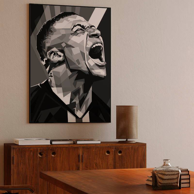 Kylian Mbappé in wpap Black &amp; white preview