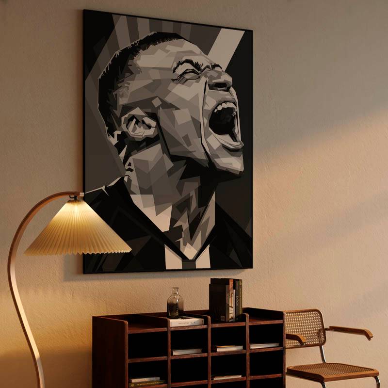 Kylian Mbappé in wpap Black &amp; white preview