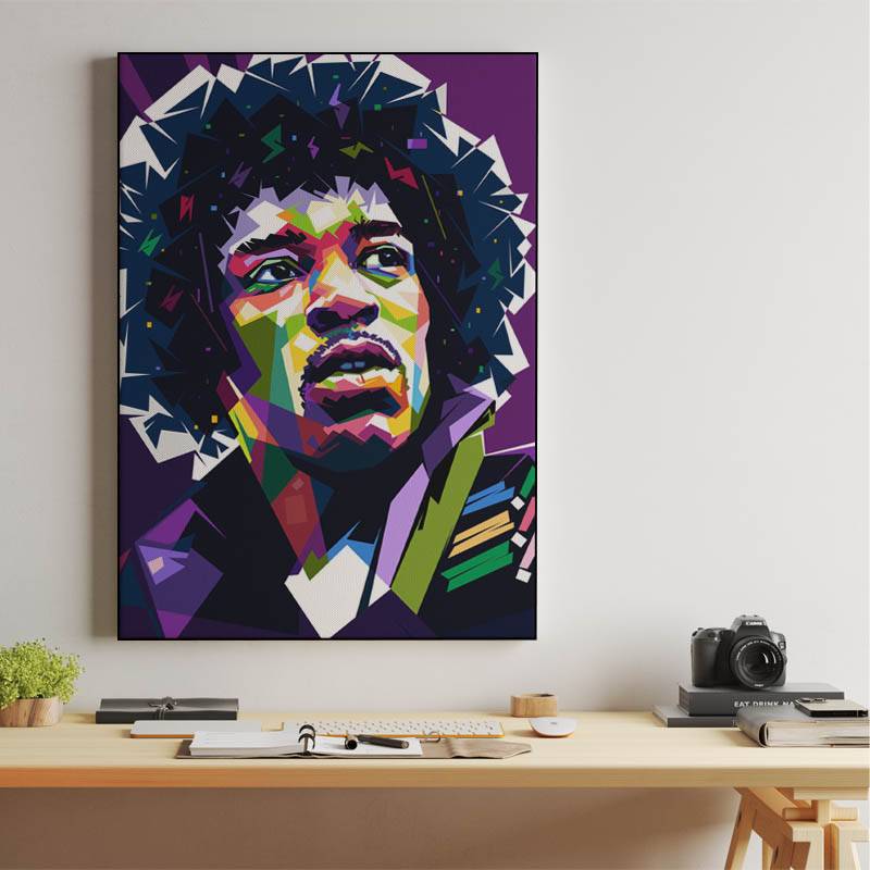 Jimi Hendrix in wpap pop art preview