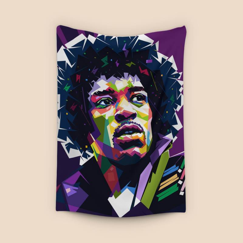 Jimi Hendrix in wpap pop art preview
