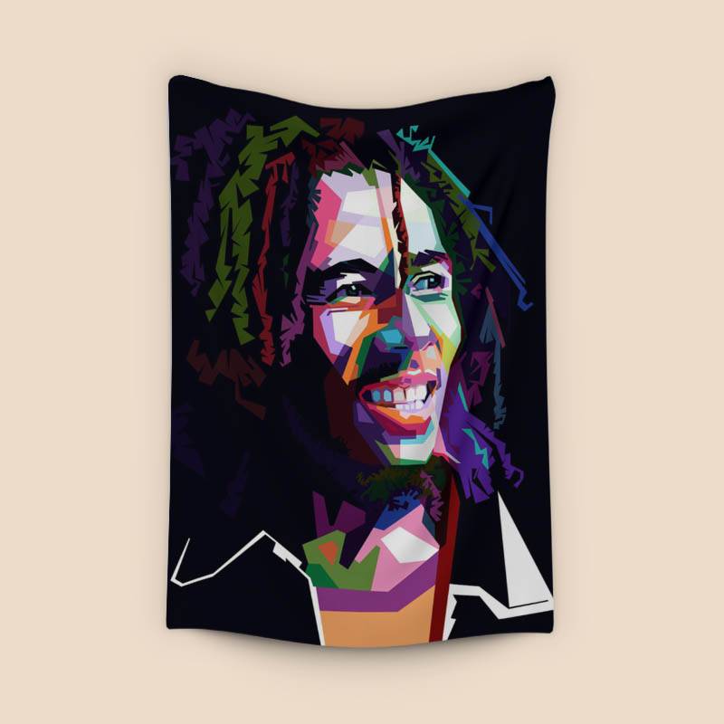 Bob Marley in wpap pop art preview