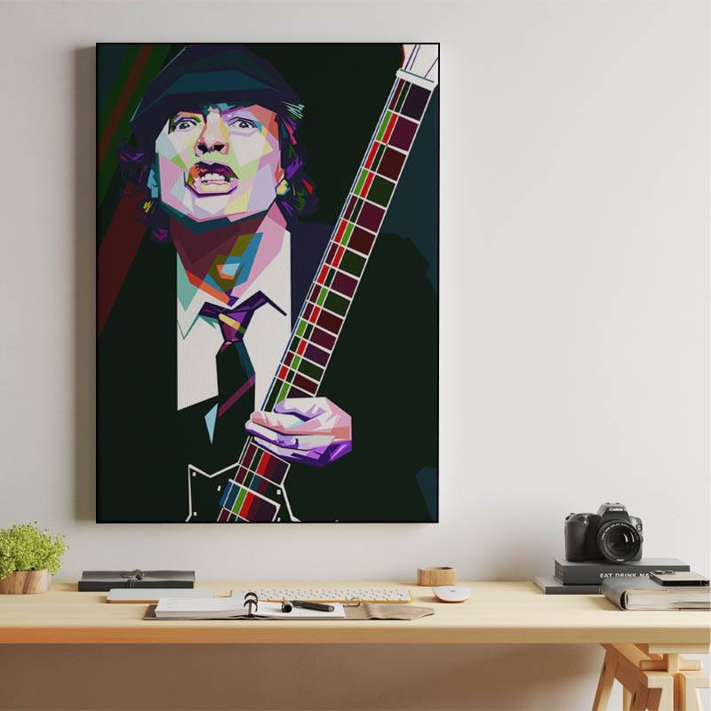 Angus Young in wpap pop art preview