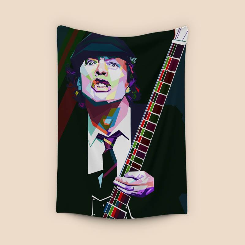 Angus Young in wpap pop art preview