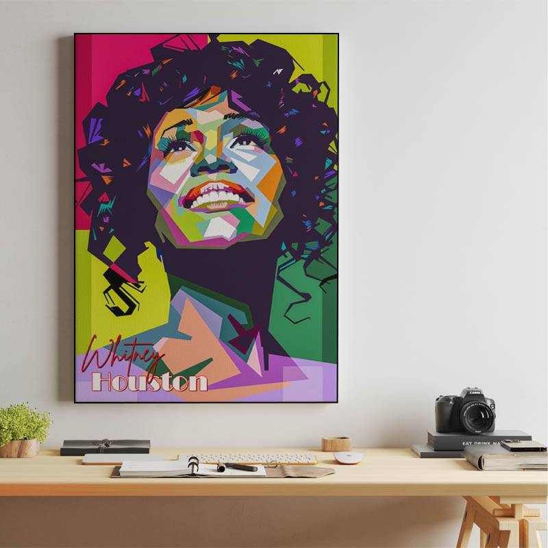 Whitney Houston in wpap pop art preview