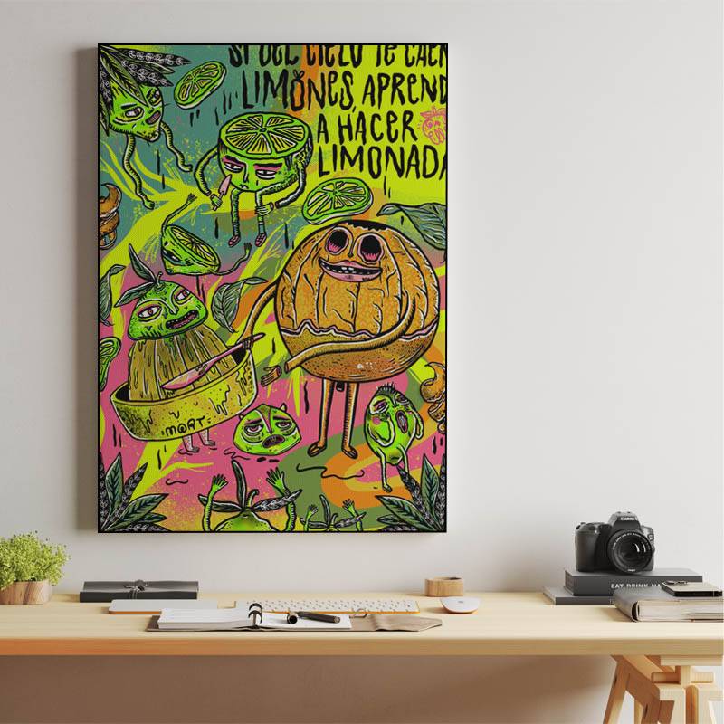 print si del cielo te caen limones preview