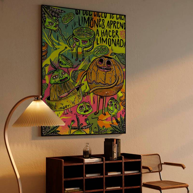 print si del cielo te caen limones preview