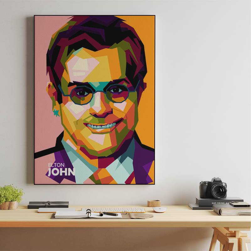 Elton John in amazing pop art preview
