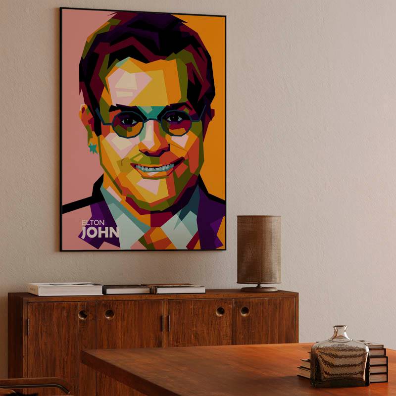 Elton John in amazing pop art preview