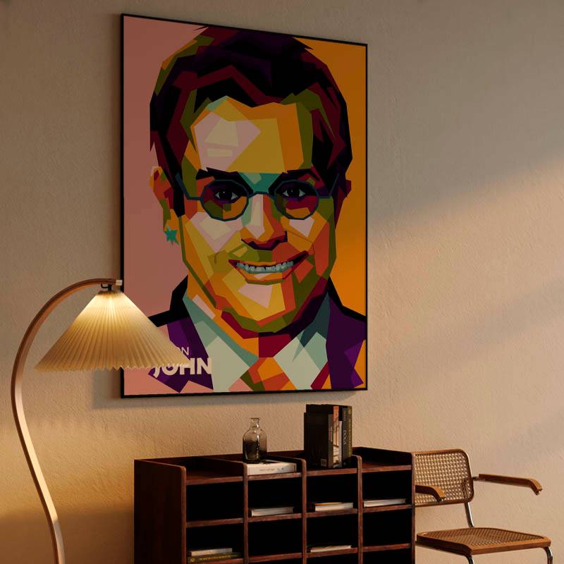 Elton John in amazing pop art preview