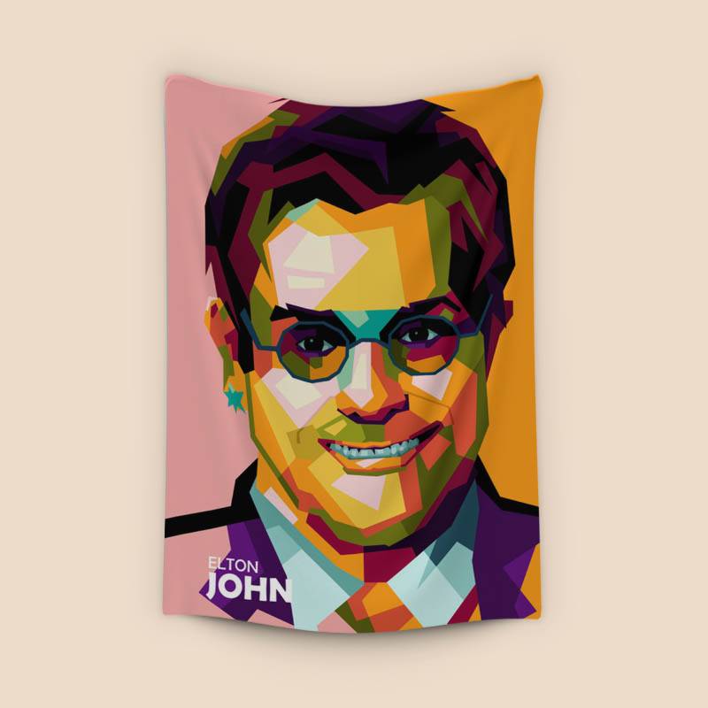 Elton John in amazing pop art preview