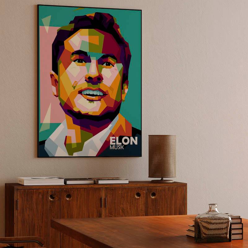 Elon Musk in trending pop art preview