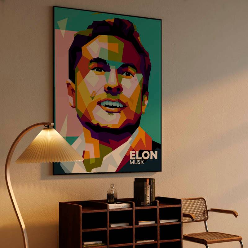 Elon Musk in trending pop art preview