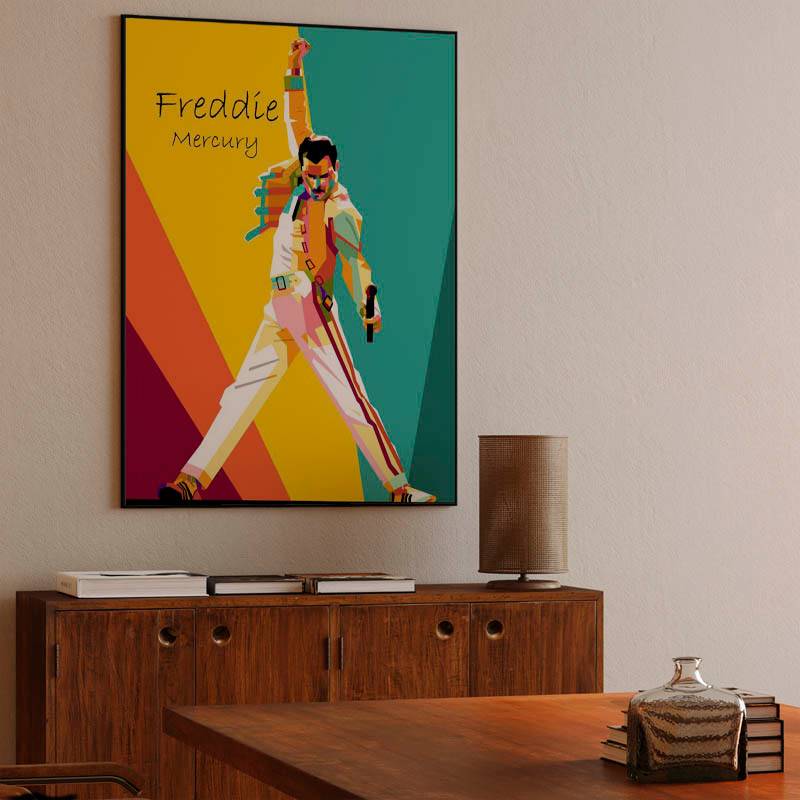 Freddie Mercury wpap illustration preview