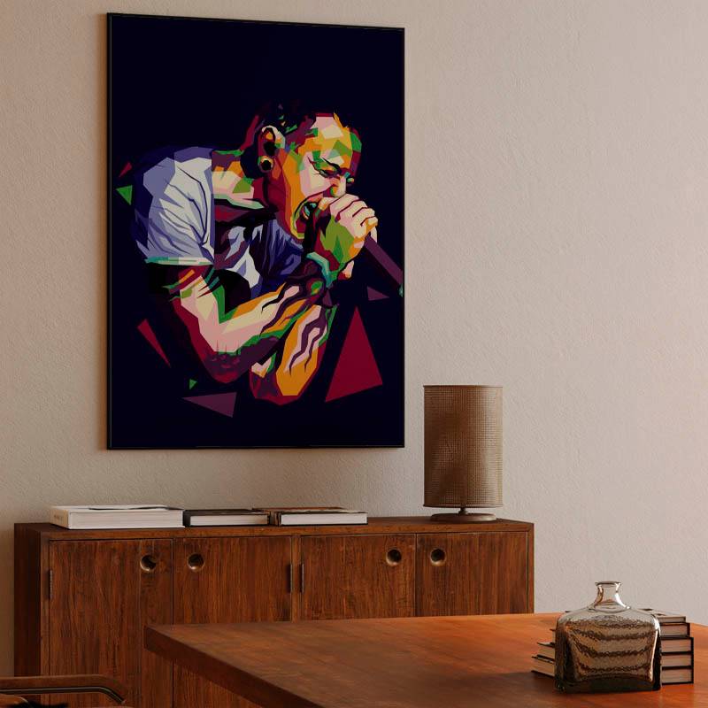 Chester Bennington in illustration preview