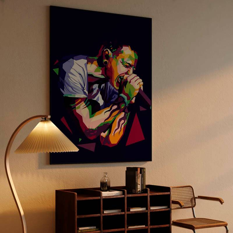 Chester Bennington in illustration preview