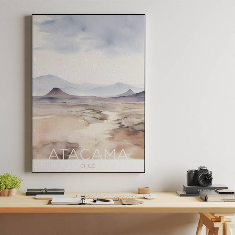 The Atacama Desert - Chile - Watercolor Technique preview