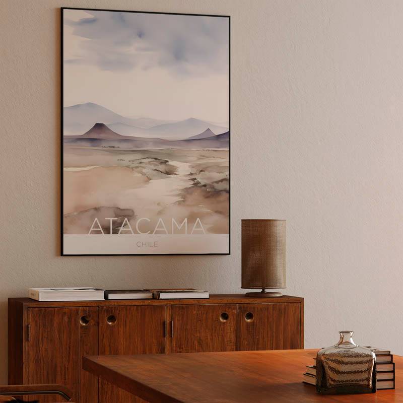 The Atacama Desert - Chile - Watercolor Technique preview