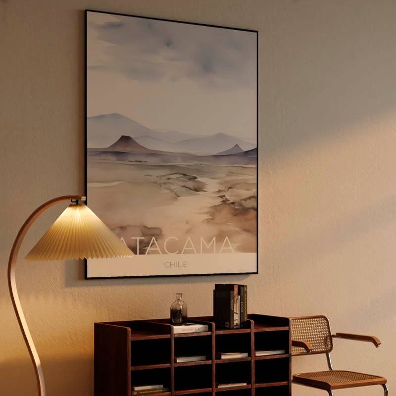 The Atacama Desert - Chile - Watercolor Technique preview