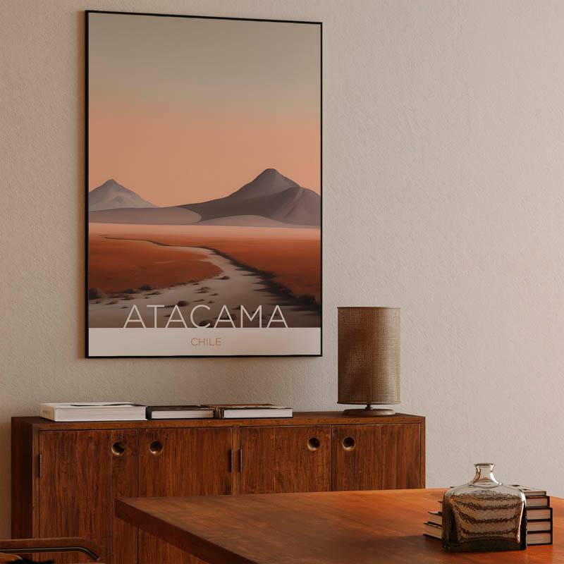 The Atacama Desert - Chile - Tempera Painting Technique preview