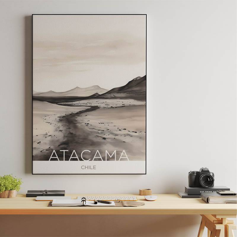 The Atacama Desert - Chile - India Ink Technique preview