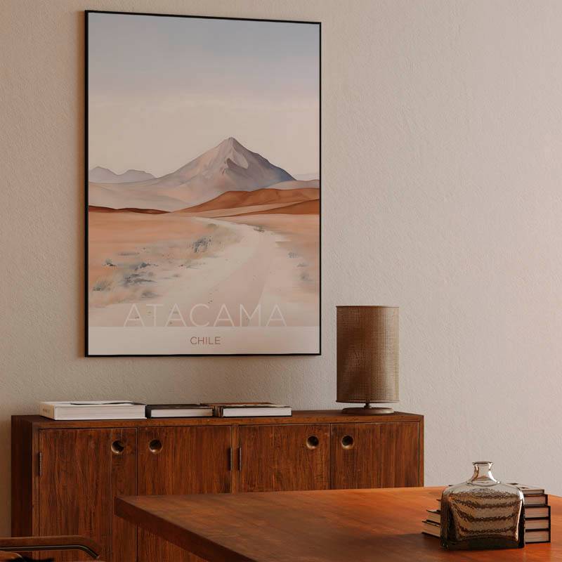 The Atacama Desert - Chile - Gouache Technique preview