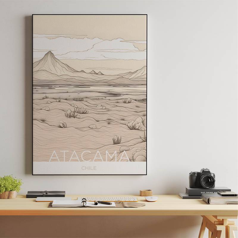 The Atacama Desert - Chile - Doodleart Technique preview