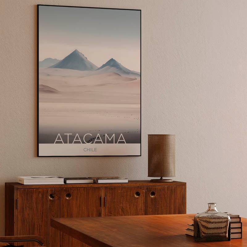 The Atacama Desert - Chile - Acquarel Technique preview