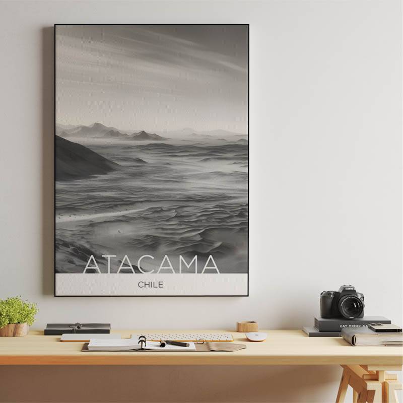 The Atacama Desert - Chile - Charcoal Technique preview