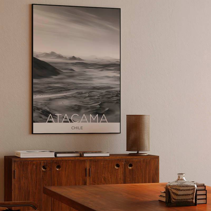 The Atacama Desert - Chile - Charcoal Technique preview