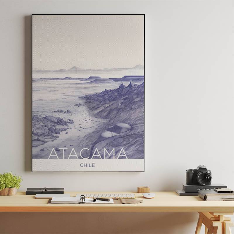The Atacama Desert - Chile - Ballpoint Pen Technique preview