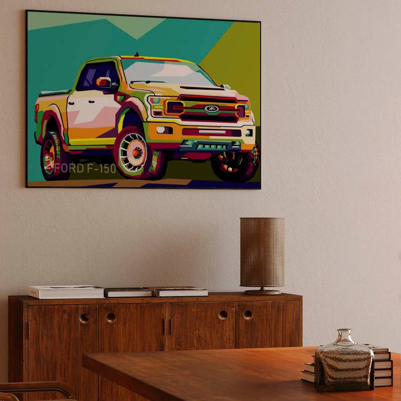 Amazing illustration truck car Ford F150 preview