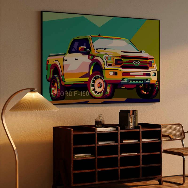 Amazing illustration truck car Ford F150 preview
