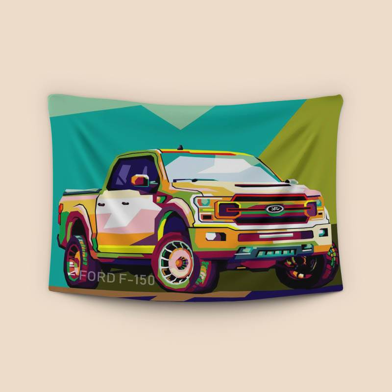 Amazing illustration truck car Ford F150 preview