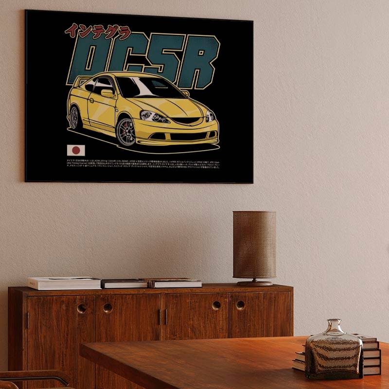Yellow Honda Integra DC5 Type R preview