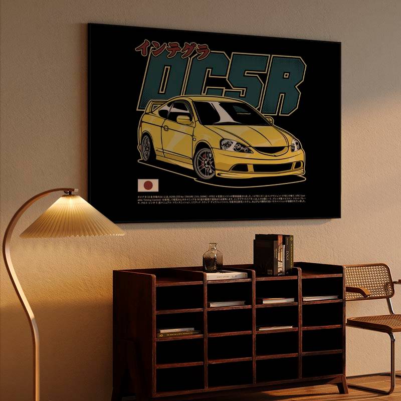 Yellow Honda Integra DC5 Type R preview